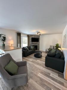 Χώρος καθιστικού στο Cottage Quebec - La Nepheline