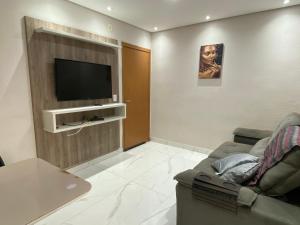 TV a/nebo společenská místnost v ubytování Doce lar da Be