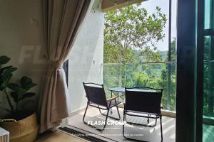 Balkón nebo terasa v ubytování Enclave Nature Suites @ Bukit Tinggi