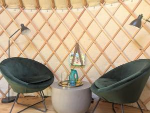 Foto dalla galleria di Entschleunigung pur - gemütliche Jurte im Grünen a Lindenberg