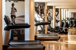 a row of treadmills in a gym at ANA InterContinental Tokyo by IHG in Tokyo