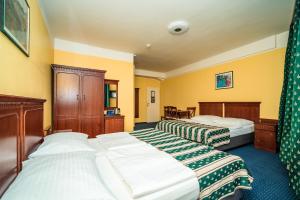 Postel nebo postele na pokoji v ubytování Hotel Otakar