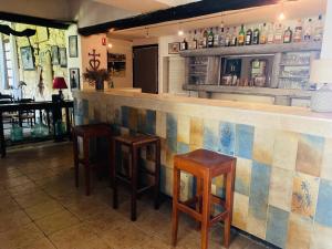 Lounge nebo bar v ubytování Hôtel MAS DE LAYALLE