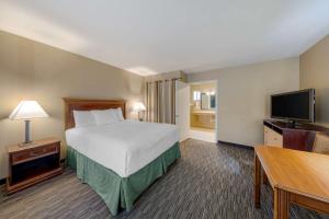 FillmoreにあるBest Western La Posada Motelのベッドと薄型テレビがあるホテルの部屋 +28枚の写真