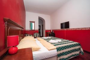 Postel nebo postele na pokoji v ubytování Hotel Czechia