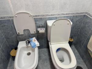 a bathroom with a toilet and a bidet at Apartamento Torrox5 in Torrox Costa