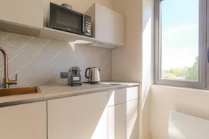 Η κουζίνα ή μικρή κουζίνα στο Appartement cosy et lumineux, Ecully +5 φωτογραφίες