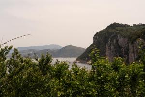a view of a river with mountains in the background at Capri Designer House by Elite Villas in Capri