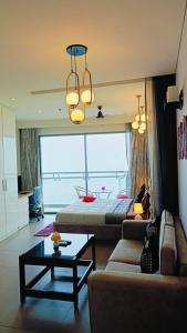 Posezení v ubytování Supernova Luxurious Suite