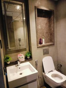 Koupelna v ubytování Supernova Luxurious Suite