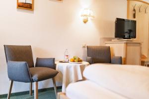 TV a/nebo společenská místnost v ubytování Hotel Gasthaus Hirschen im Hochschwarzwald Todtnau nahe Feldberg