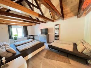 Voodi või voodid majutusasutuse 24-7 Apartment Passau toas