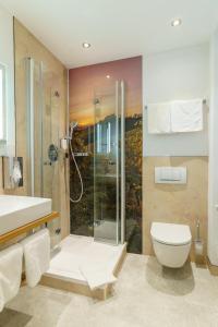 Koupelna v ubytování Stadthotel Pfeffermühle
