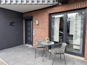Patio nebo venkovní prostory v ubytování Kleine Möwe