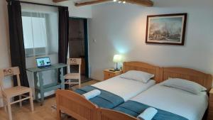 Postel nebo postele na pokoji v ubytování EVA HOUSE