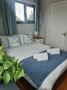 Postel nebo postele na pokoji v ubytování Dingle Atlantic Lodge B&B