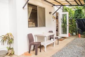 Patio nebo venkovní prostory v ubytování JIVA Nest Self-Service Tiny Home in Rainforest Nest with Kitchen - WiFi, Monkeys, Bats!