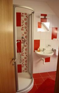 Koupelna v ubytování Penzion Starovice