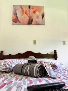Postel nebo postele na pokoji v ubytování Pouso da Celeste - Trindade