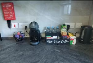 Coffee and tea making facilities at Trident Cove Holiday Home