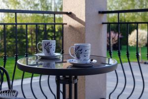 Balkon lub taras w obiekcie POKOJE GOŚCINNE LAWENDOWY DWÓR