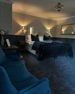 Postel nebo postele na pokoji v ubytování Central Hotellet Tierp