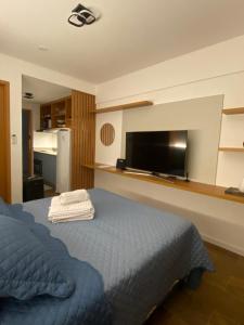 Postel nebo postele na pokoji v ubytování MODERN AND STYLISH STUDIO BARRA, SALVADOR - Circuito Carnaval