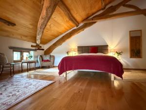 Posteľ alebo postele v izbe v ubytovaní Chateau de la Segue