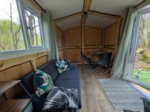 Posezení v ubytování Hideaway Glamping cabin- Caban cudd