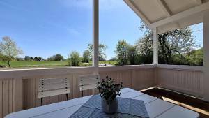 Balkón nebo terasa v ubytování Hof Hagen - "Bei der Gänsewiese" Neubau
