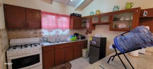 Η κουζίνα ή μικρή κουζίνα στο SledgeO's Guest House