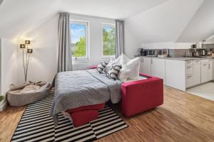 Η κουζίνα ή μικρή κουζίνα στο maremar - Style nahe Klinikum - Luxus Boxspring - Parkplatz - Küche - Highspeed WLAN - bis zu 5P