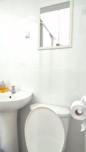 Koupelna v ubytování Casa Amaru Raqchi