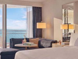 Vuode tai vuoteita majoituspaikassa Fairmont Monte Carlo