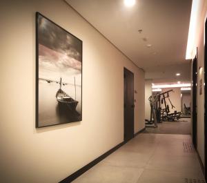 Fitness centrum a/nebo fitness zařízení v ubytování EZ Moema Hotel
