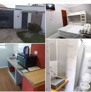 Kuchyň nebo kuchyňský kout v ubytování Apart HOTEL RUTA 66