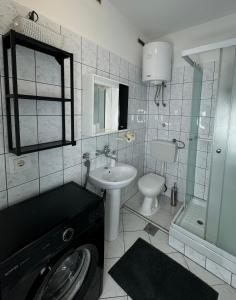 Koupelna v ubytování Apartment Moris