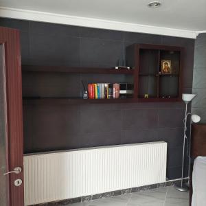 Η βιβλιοθήκη του διαμερίσματος