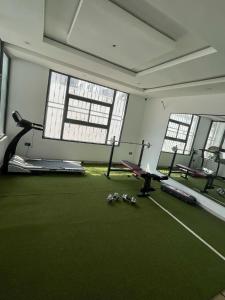 Fitness centrum a/nebo fitness zařízení v ubytování 3 bedroom luxury apt with pool and gym in Ikeja GRA + 6 fotografií