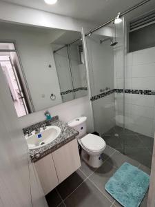 Koupelna v ubytování Apartamento Conjunto Aqualina Orange