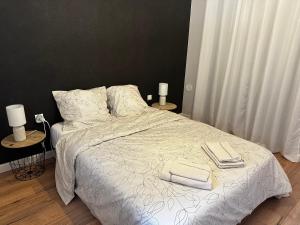 Katil atau katil-katil dalam bilik di T2 moderne hypercentre - Parking privé