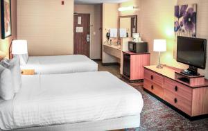 Postel nebo postele na pokoji v ubytování Crystal Inn Hotel & Suites - Midvalley