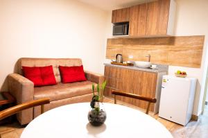 Kuchyň nebo kuchyňský kout v ubytování Hotel Soul Mate Inn + 37 fotografií