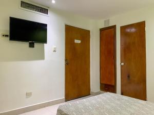 TV a/nebo společenská místnost v ubytování Hotel Veleros Cartagena