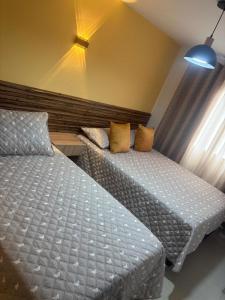 Postel nebo postele na pokoji v ubytování Hotel Lesus