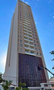 O edifício onde o apartamento está situado