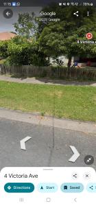a picture of a street with arrows on the road at Victoria room in Springvale