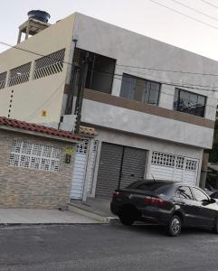 Bygningen som feriehuset ligger i