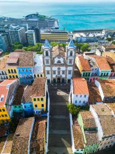 an aerial view of a city with buildings at Casa inteira no Santo Antônio além do Carmo in Salvador