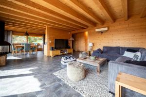 Posezení v ubytování Chalet La Renarde